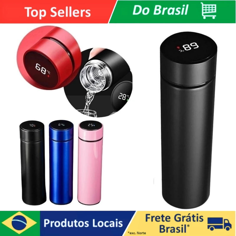 Promoção Garrafa Térmica LED 500 ml